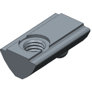 Nakrętka wsuwana T z kulką - kanał 8 - M3, M4, M5, M6, M8