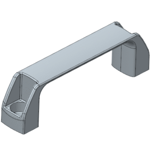 Uchwyt kabłąkowy 120 mm aluminiowy - BU-120-A