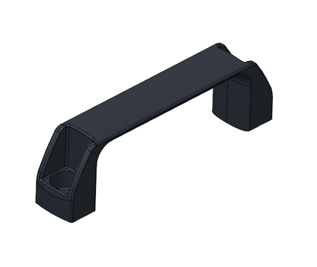 Uchwyt kabłąkowy 120 mm tworzywowy - BU-120-T