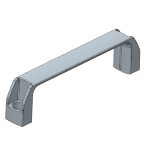 Uchwyt kabłąkowy 180 mm aluminiowy - BU-180-A