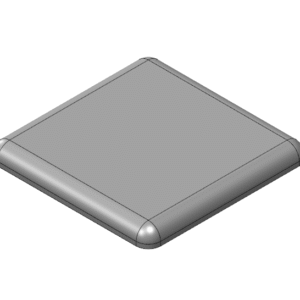 Zaślepka 40x40 - szara - kanał 10 - BJ-40x40-G