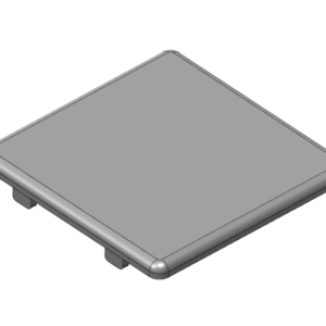 Zaślepka 80x80 - szara - kanał 10 - BJ-80x80-G