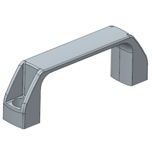 Uchwyt kabłąkowy 90 mm aluminiowy - BU-90-A