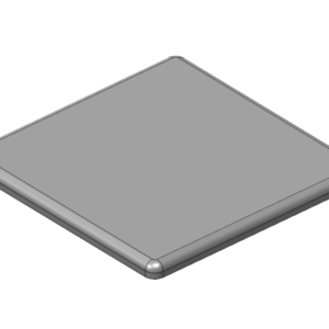 Zaślepka 90x90 - szara - kanał 10 - BJ-90x90-G