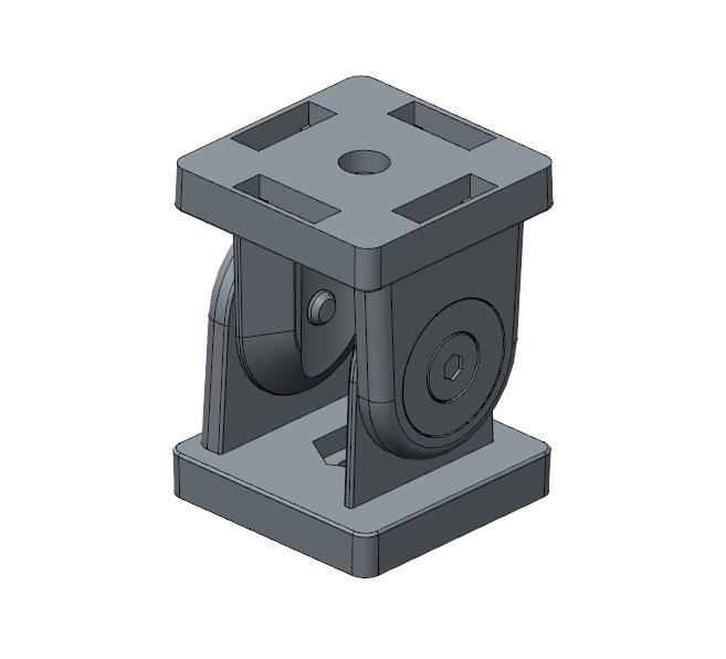 Przegub 45x45 bez dźwigni zaciskowej - kanał 8/10 - BG-45x45 - obrazek 6