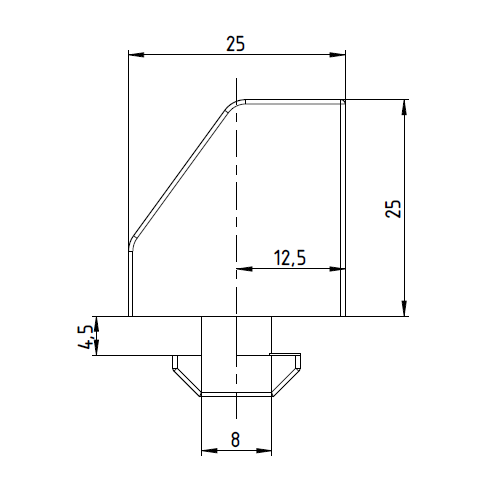 Blok mocujący, uniblock kanał 8 - BN-8 - obrazek 2