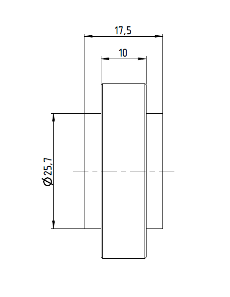 Rolka prowadząca - kanał 10 - BP-10 - obrazek 3