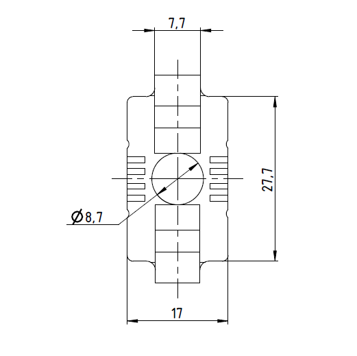 Łącznik standardowy - kanał 8 - BR-8 - obrazek 2