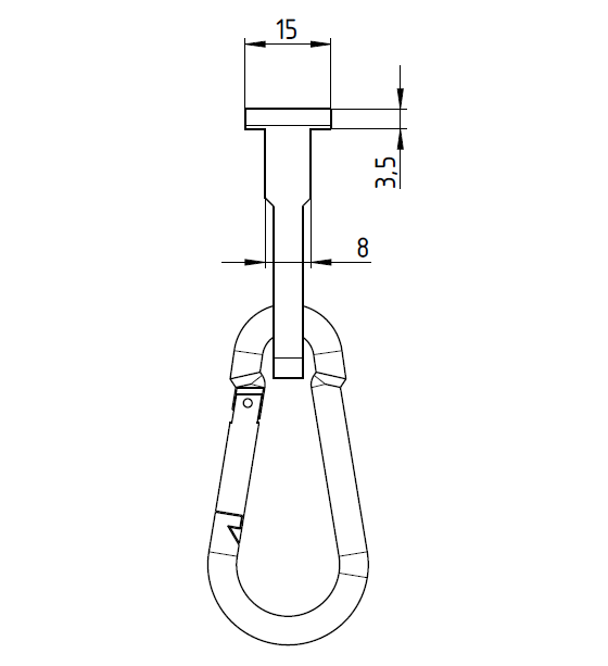 Ślizg cynkowy - kanał 8/10 - BO-8/10-C - obrazek 3