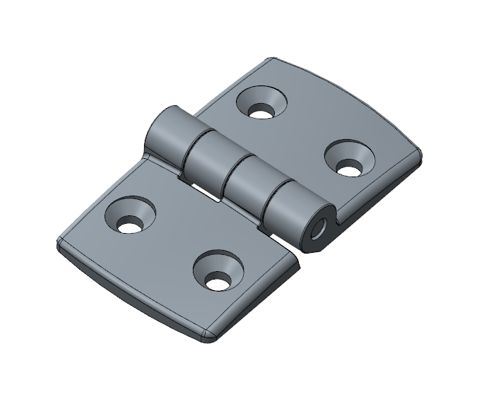 Zawias aluminiowy profila 45x45 kanał 8/10 - BZ-45